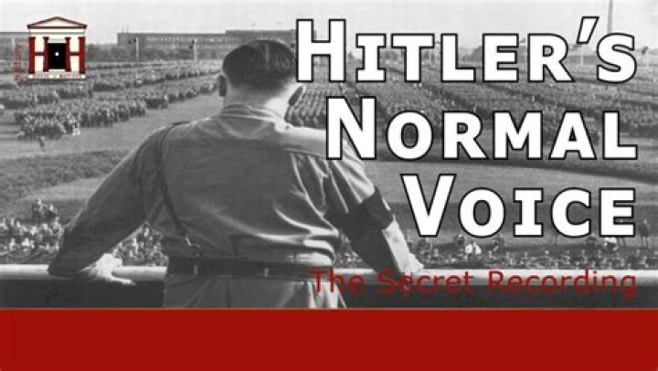 Listen To The Only Known Recording Of Hitler's Normal Conversational Voice